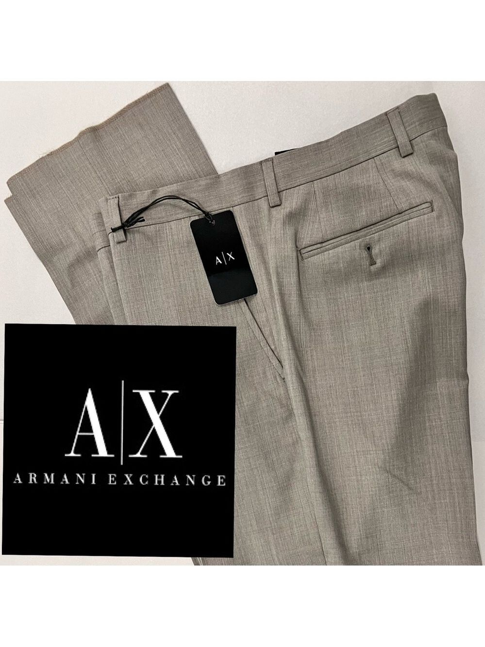 🎩🗝️ NWT $220 Armani Exchange Lightweight Wool Men’s Slacks